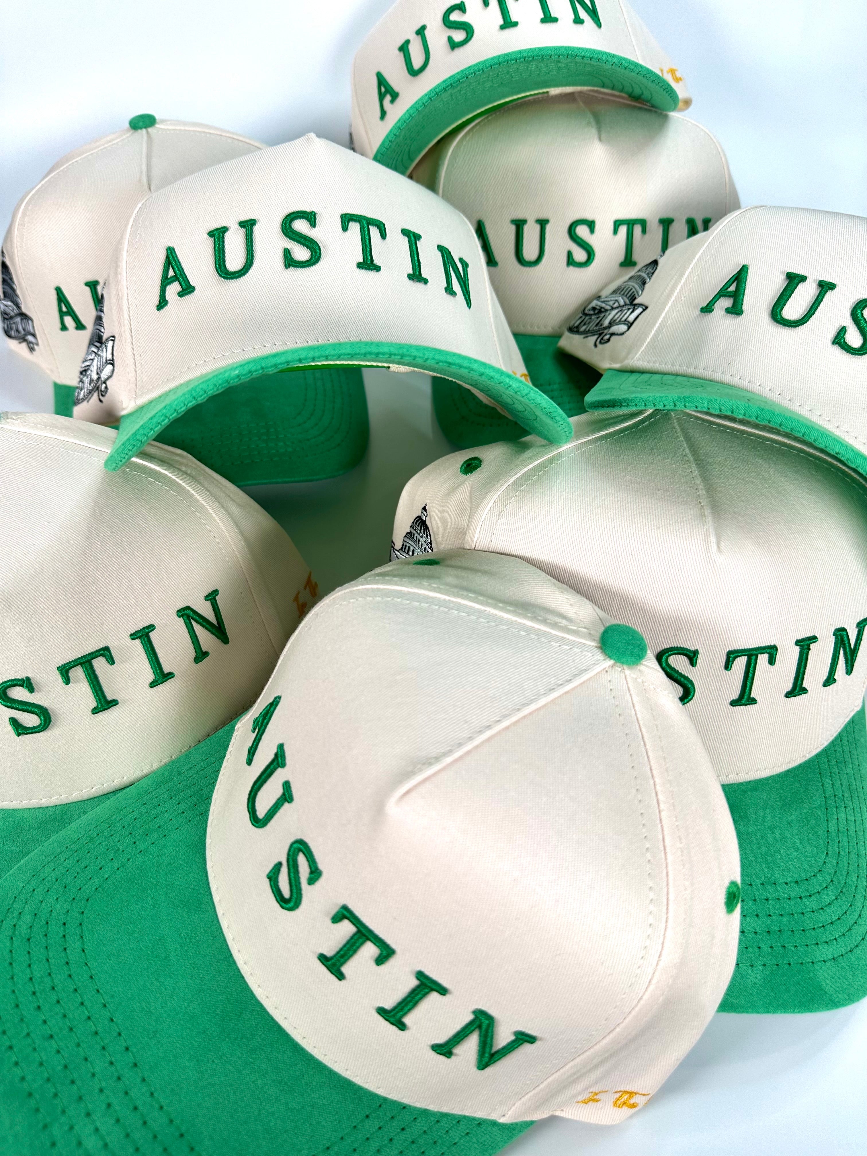 Suede Brim SnapBack - Green/Cream