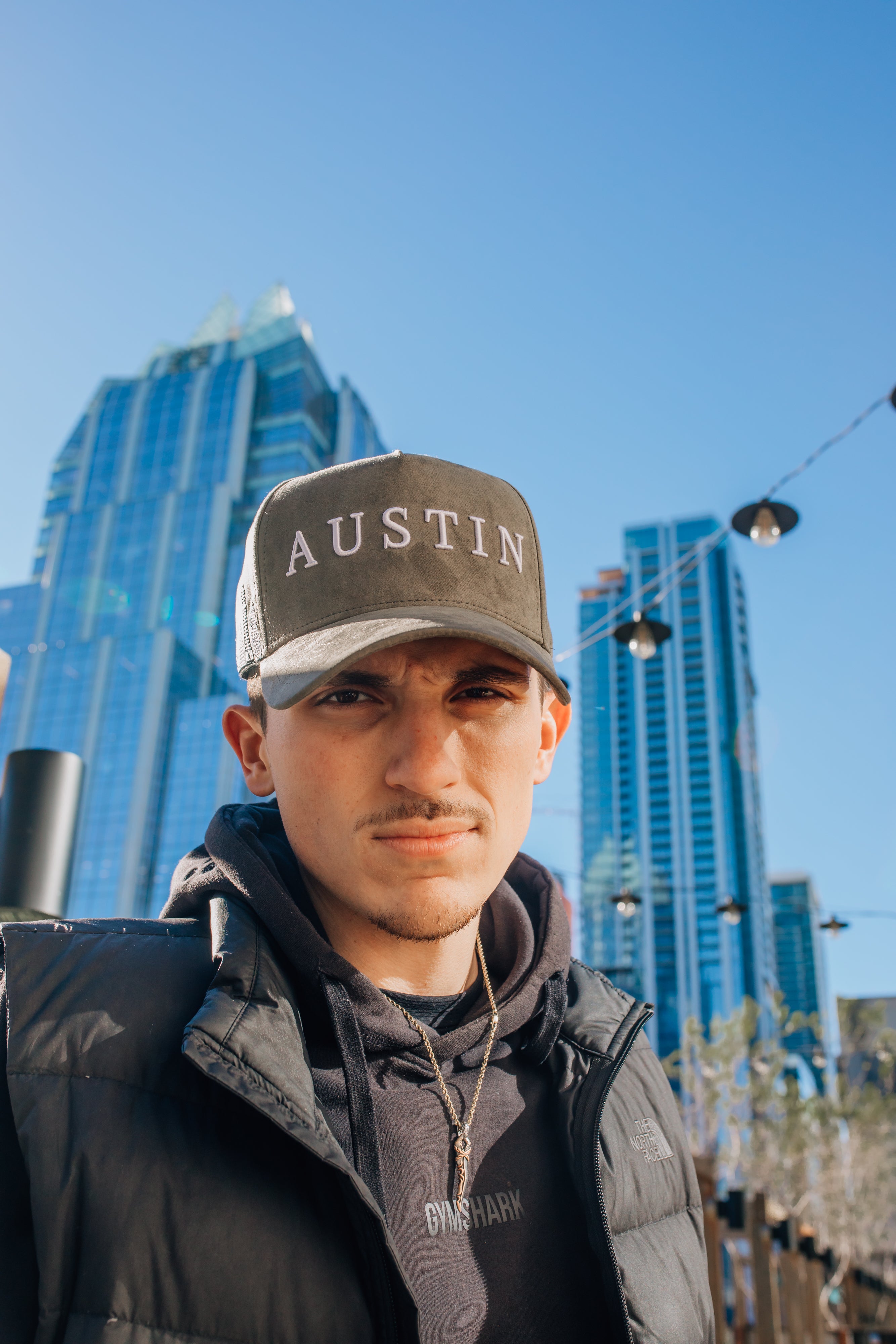 Skyline Suede Snapback - Ash Green