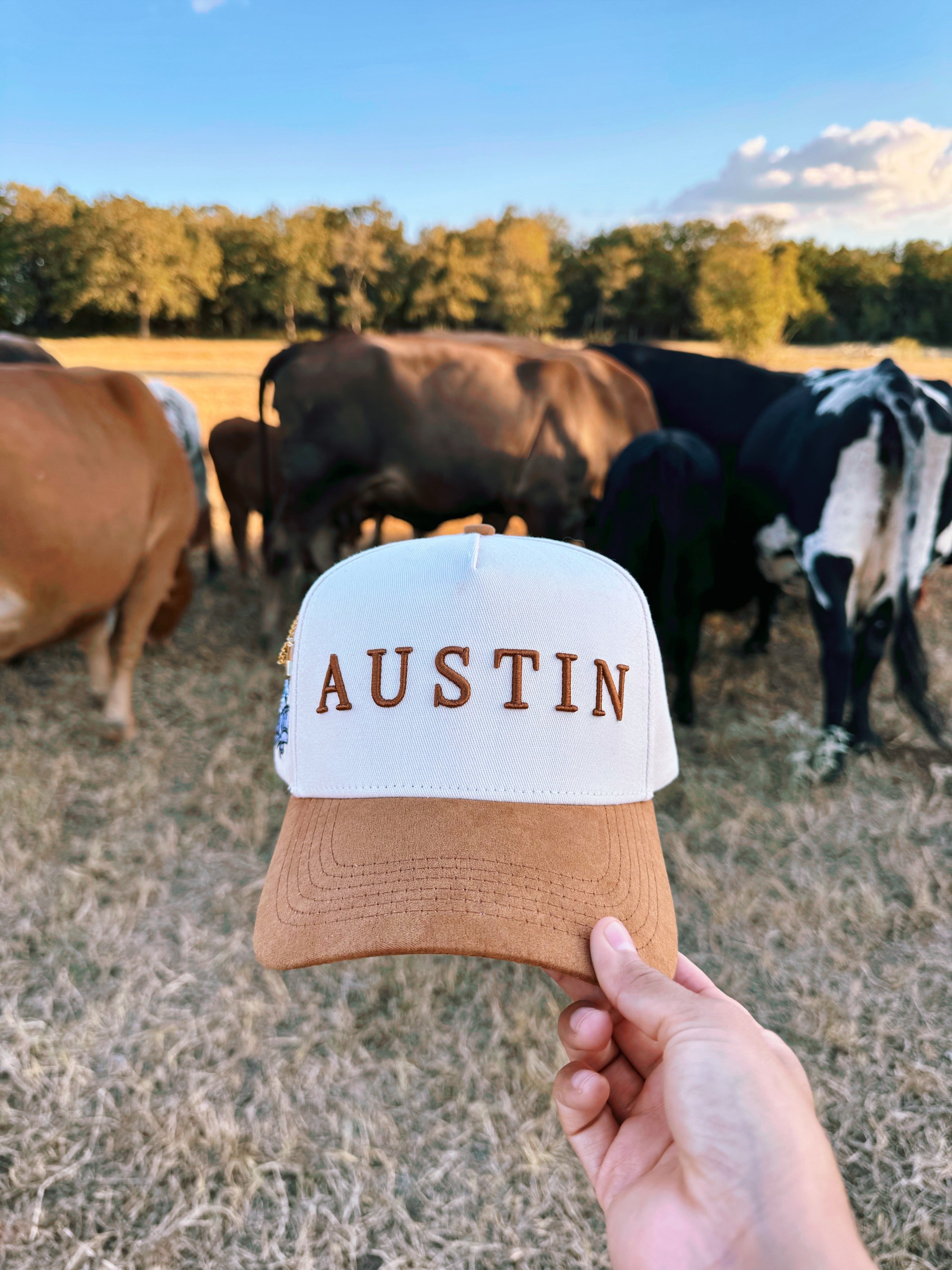 Suede Brim Snapback - Brown/Cream
