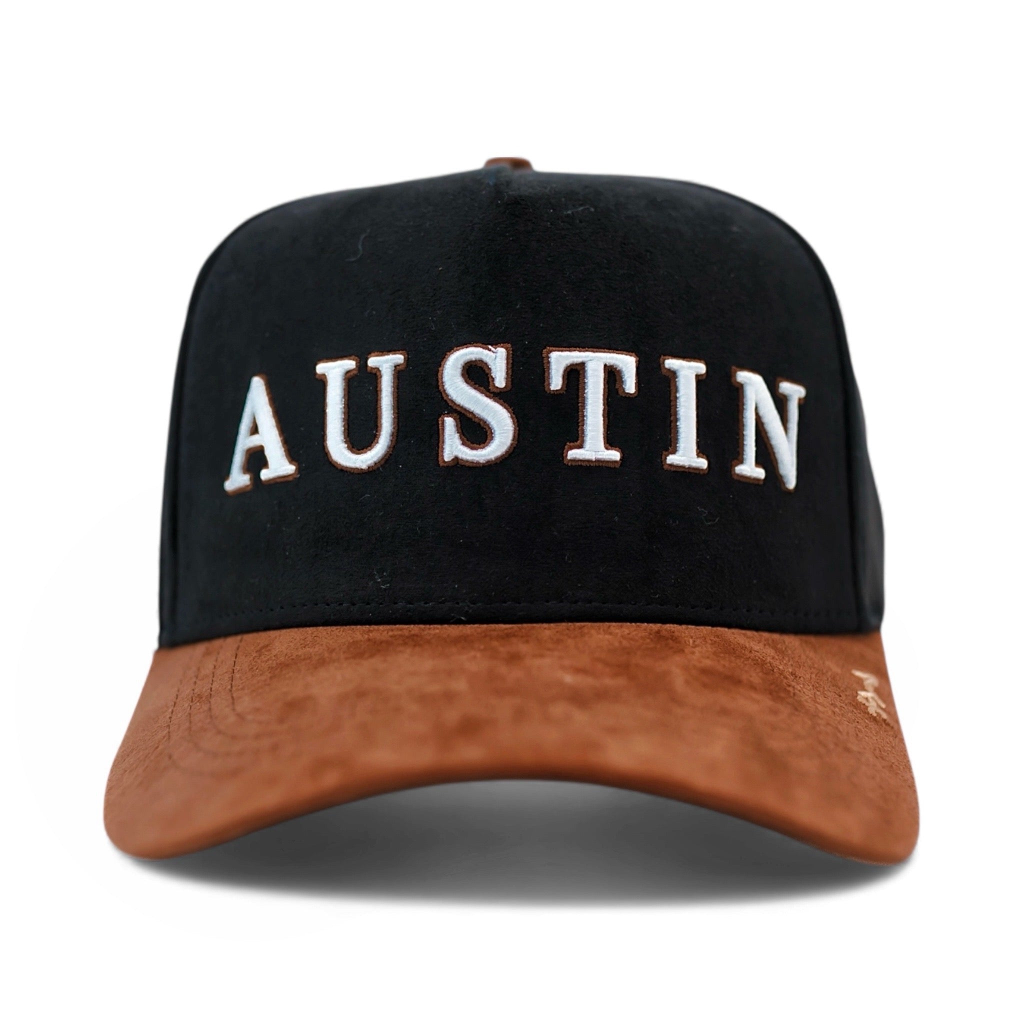 Austin Suede Snapback - Black/Brown