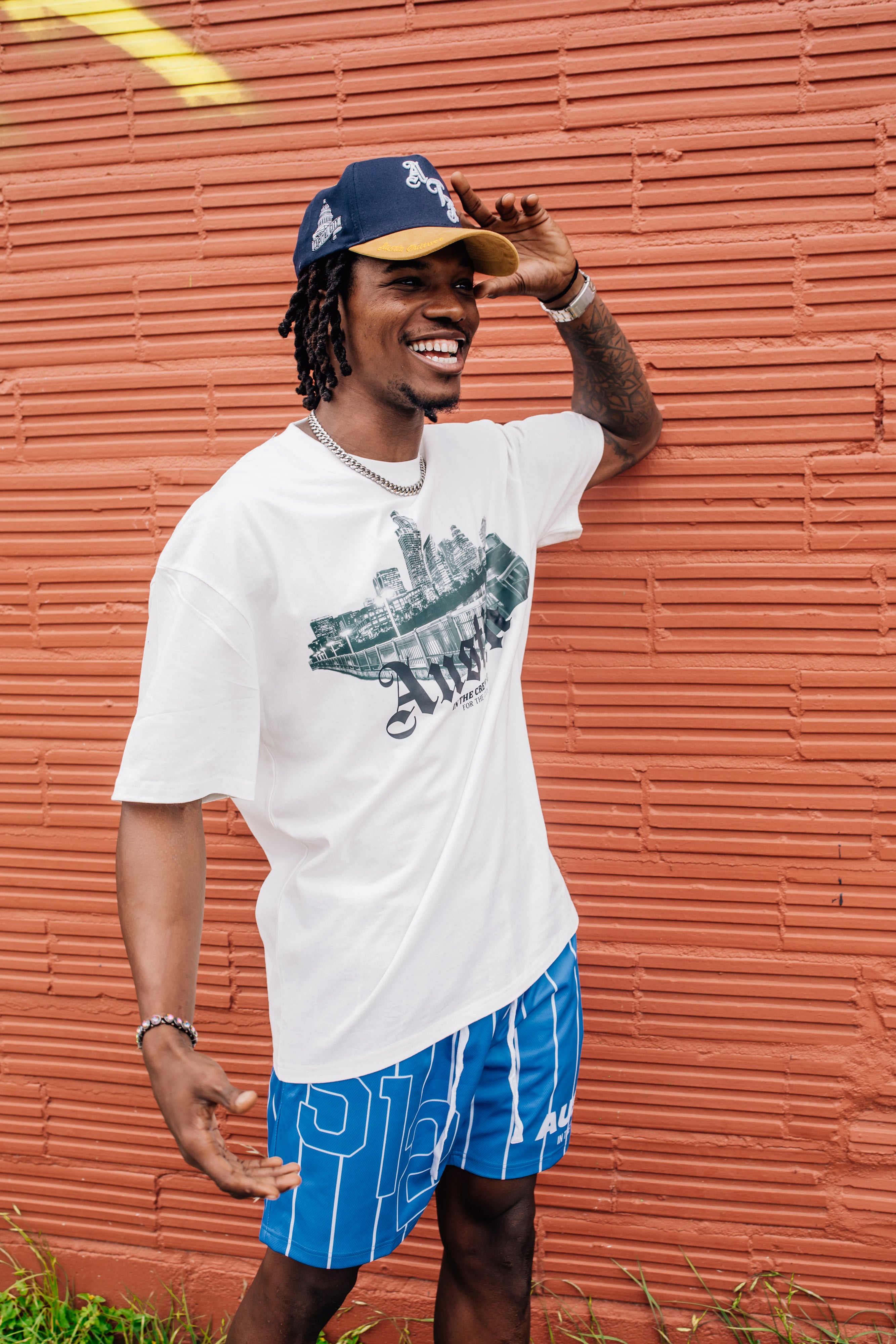 512 Crew Shorts - Blue/white stripes