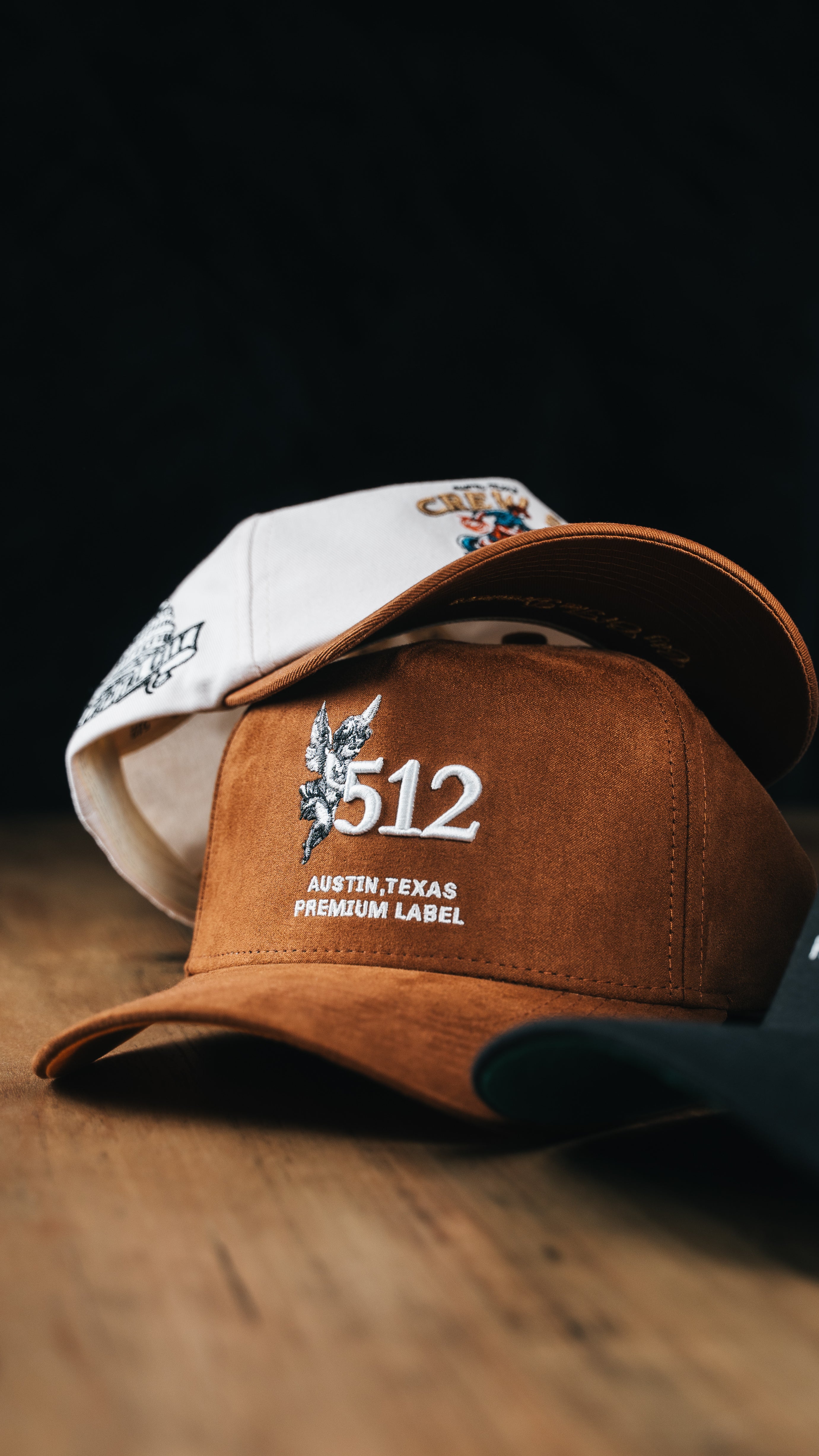 512 Angel Snapback - Brown Suede