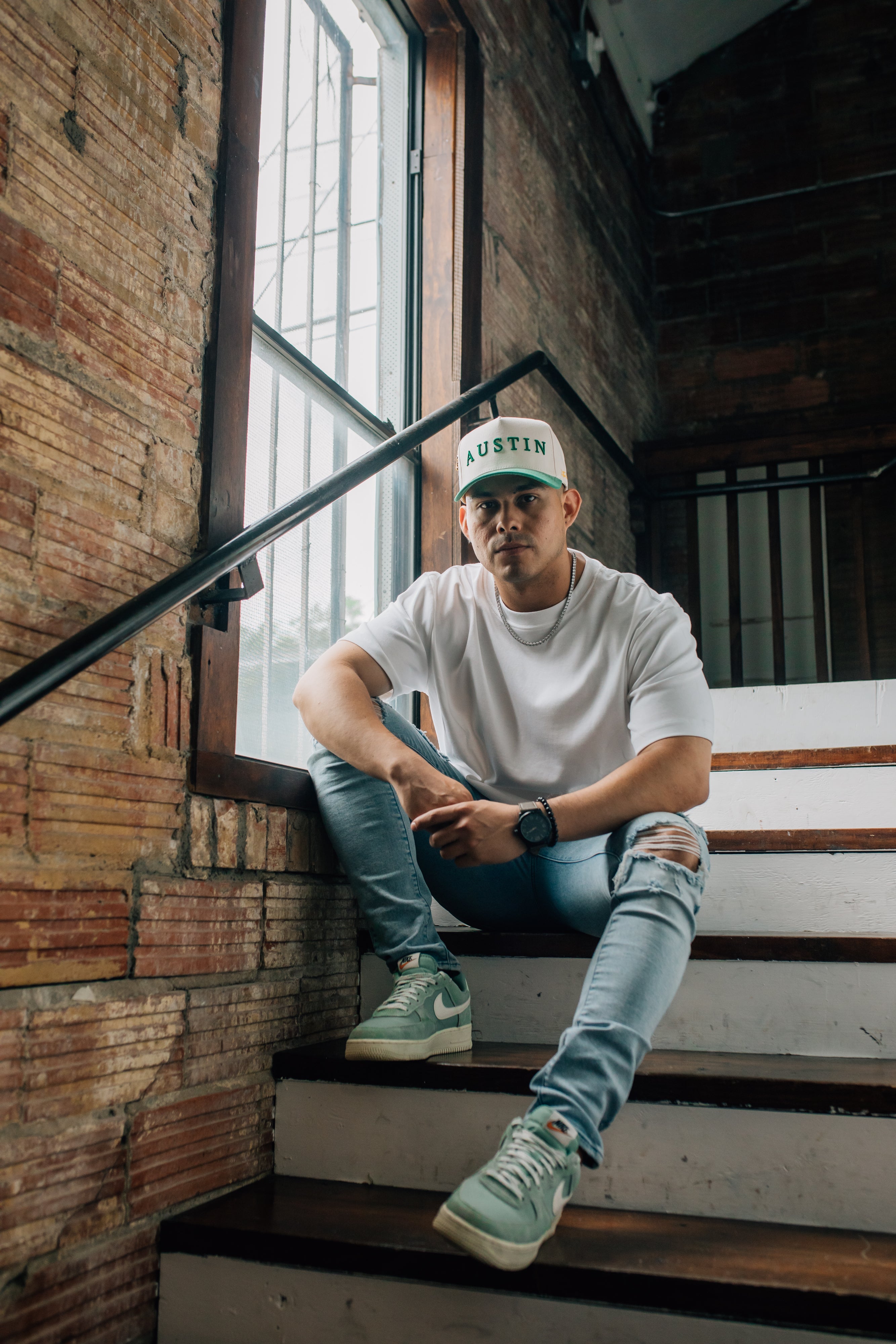 Suede Brim SnapBack - Green/Cream