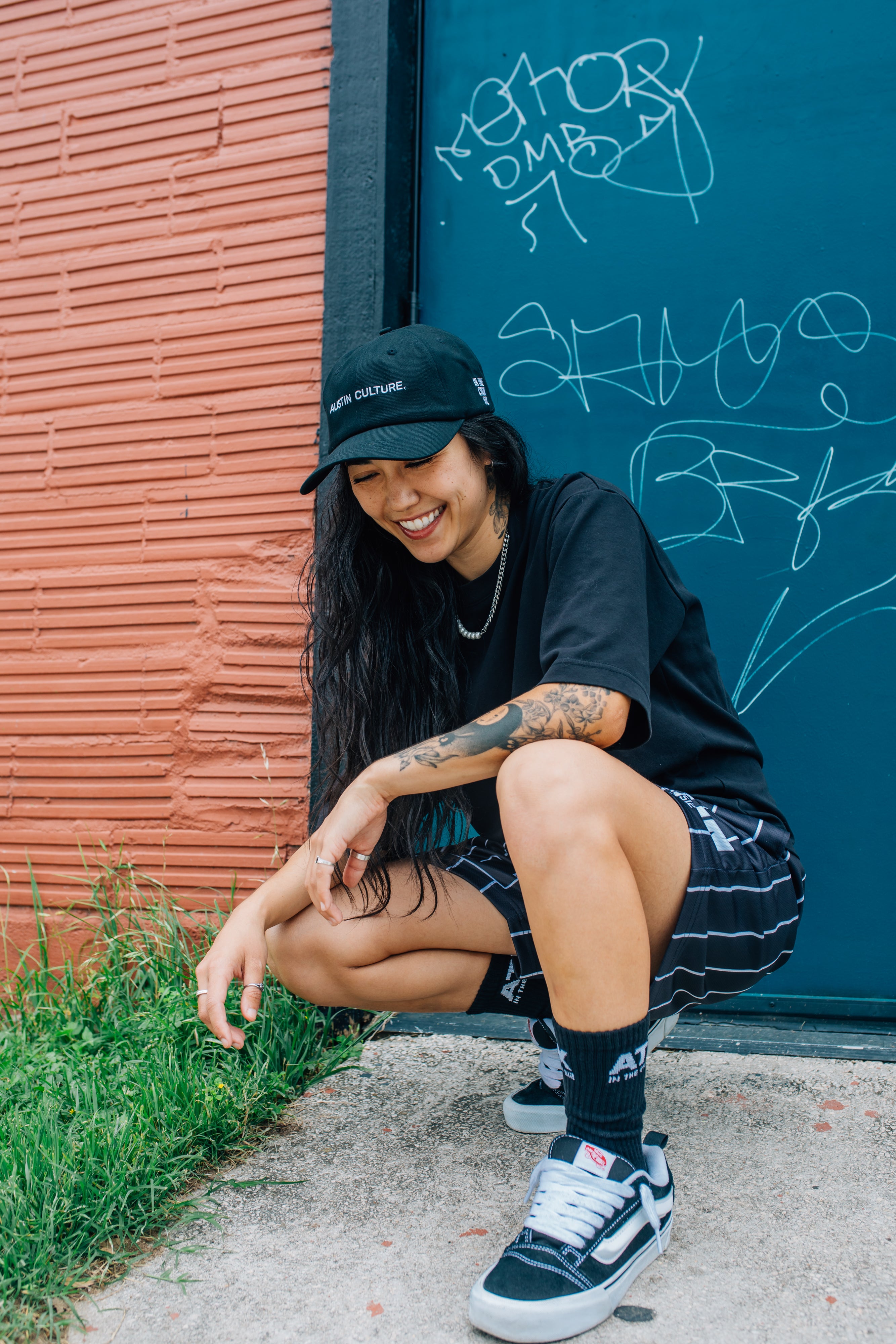 Dad Hat - Black/White