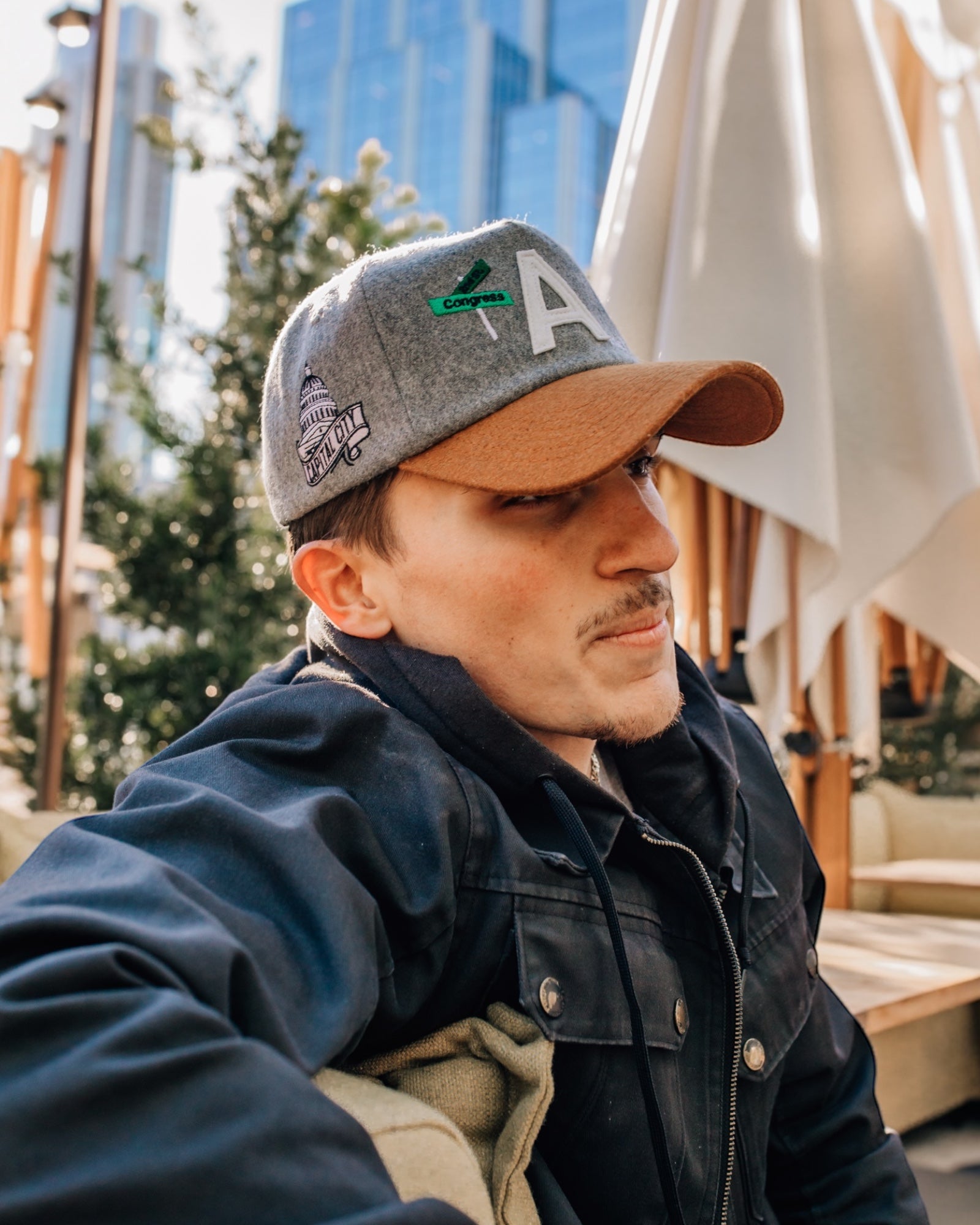 Wool "A" Patch Snapback