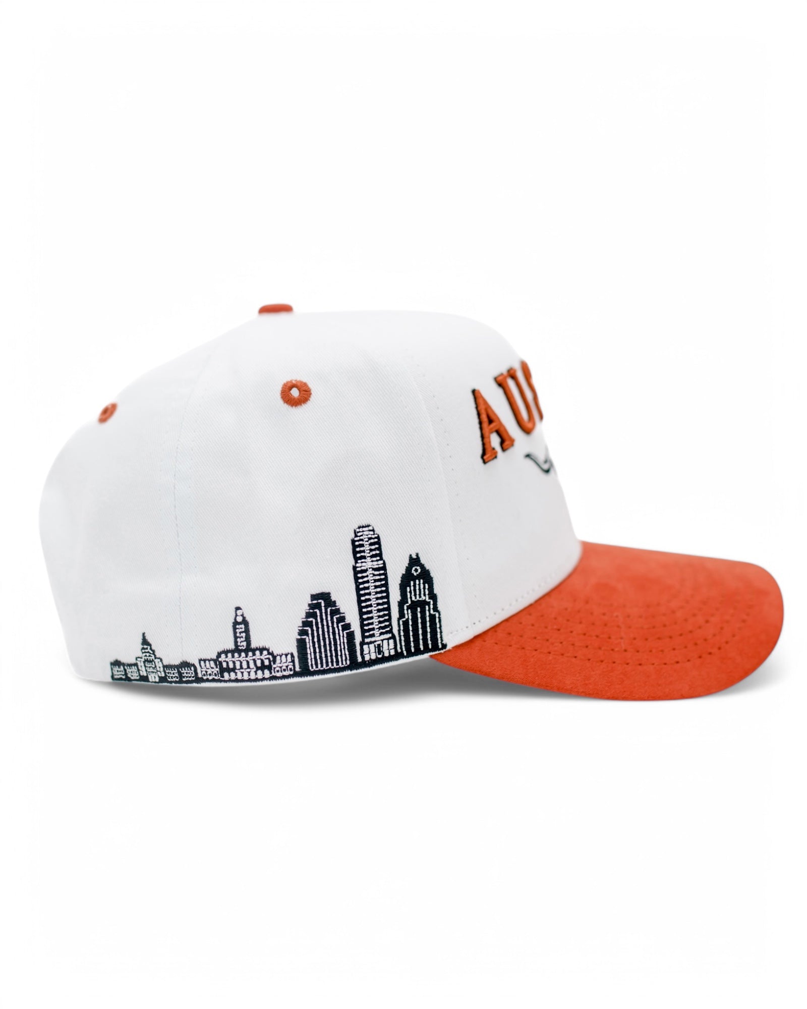 Austin Longhorn Snapback - White