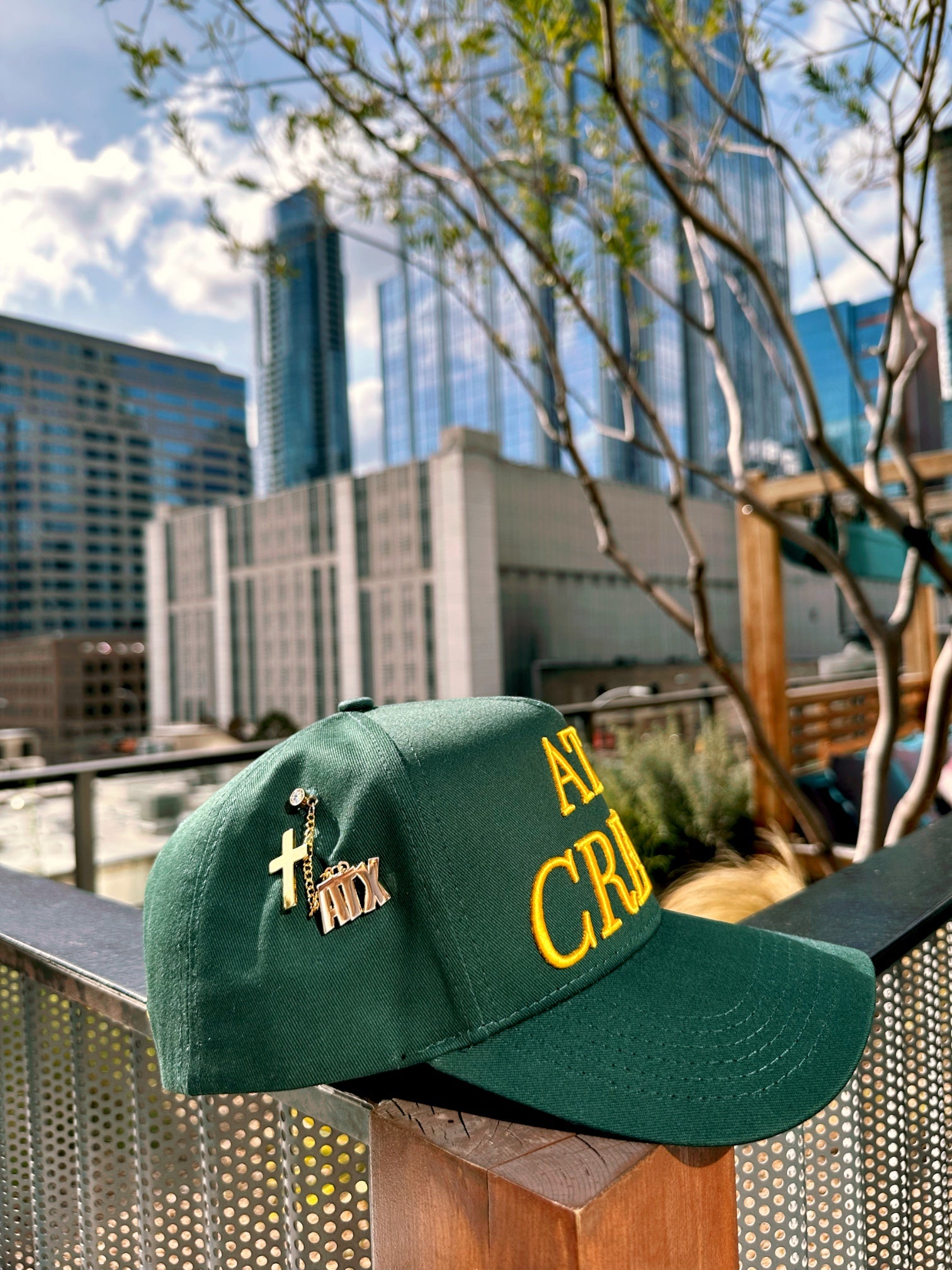 ATX CREW Snapback - Green/Gold