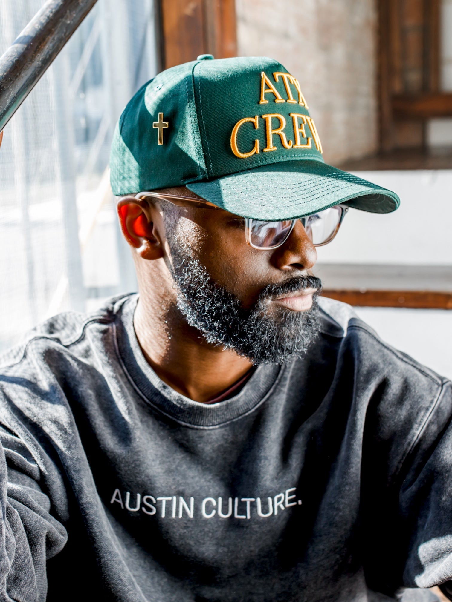 ATX CREW Snapback - Green/Gold