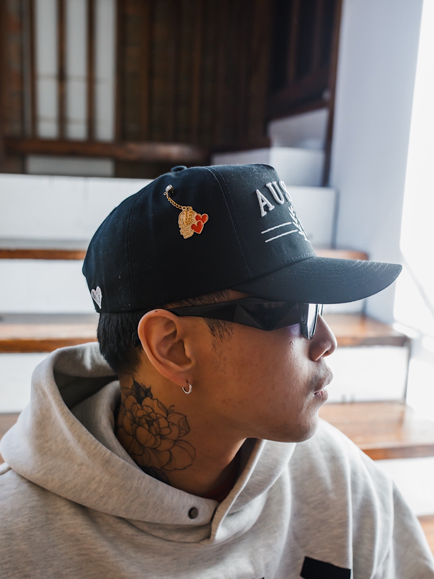 512 Gold Skull Chain Hat Pin