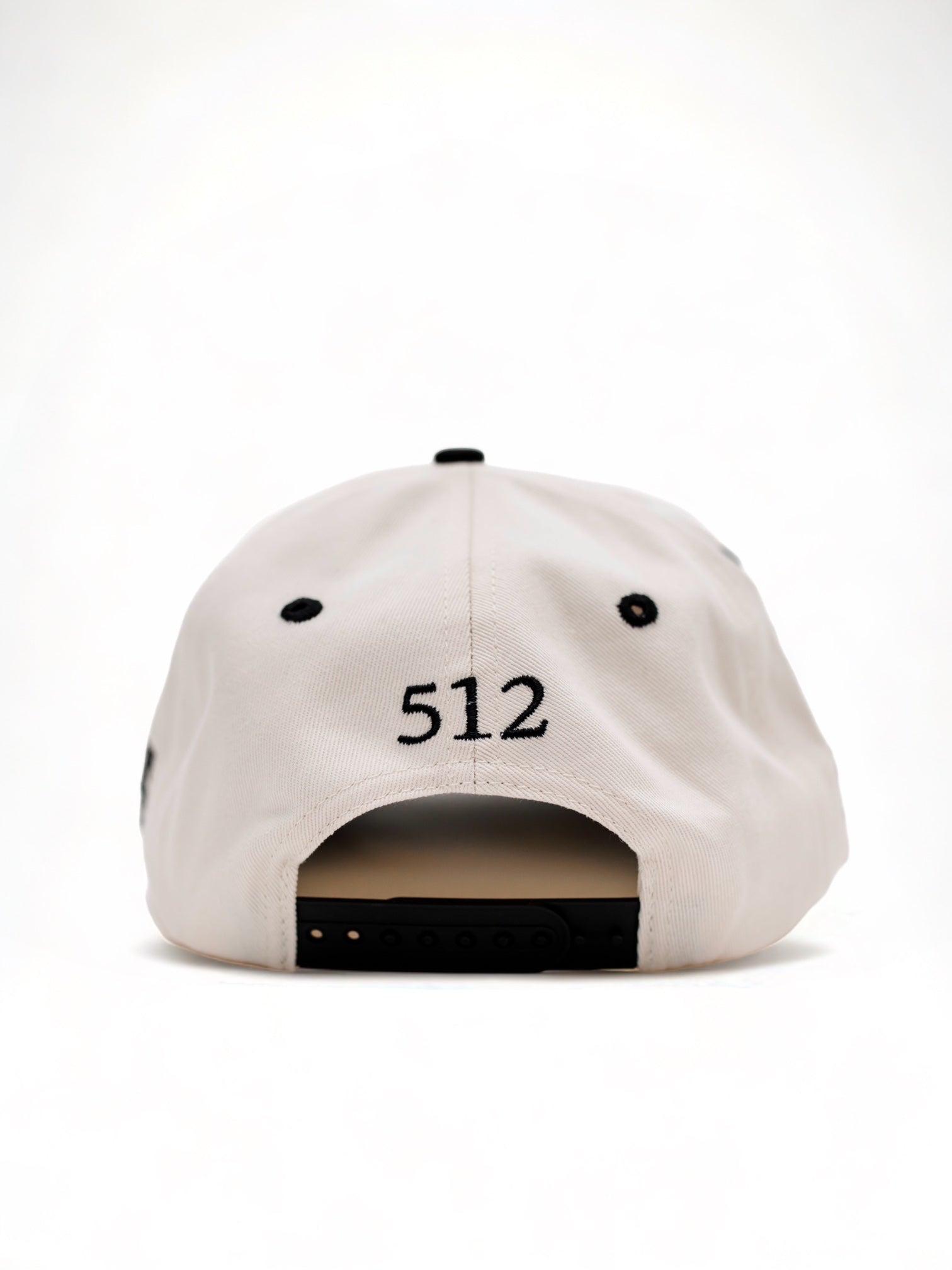 Suede Brim Snapback - Black/Cream