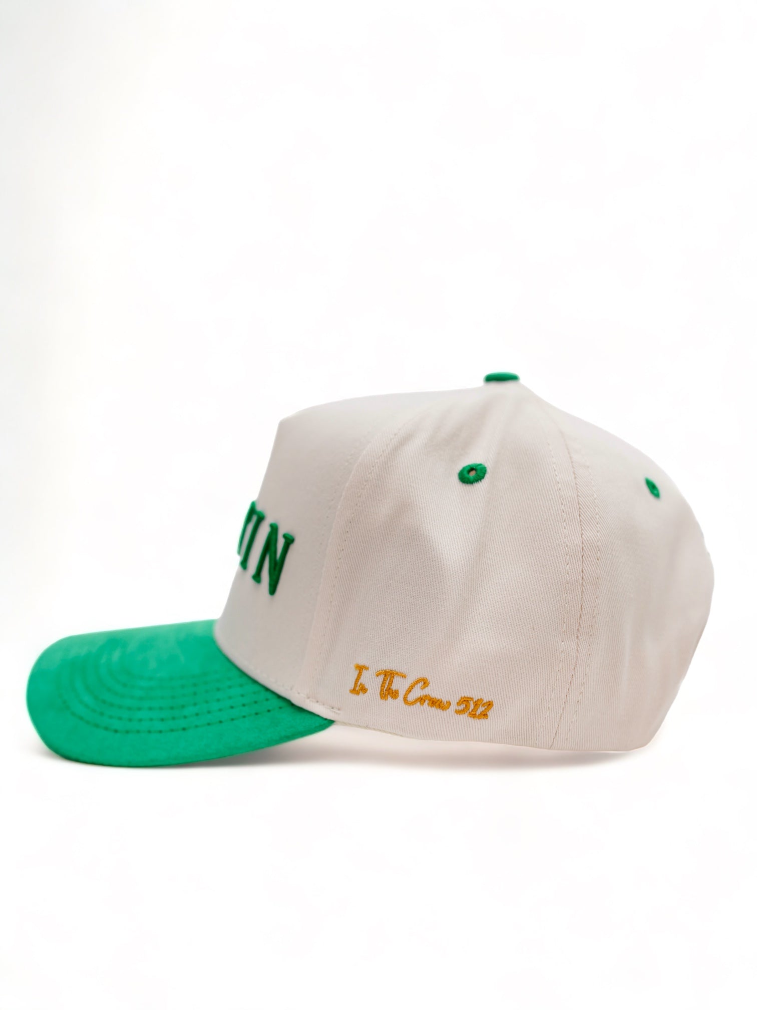 Suede Brim SnapBack - Green/Cream
