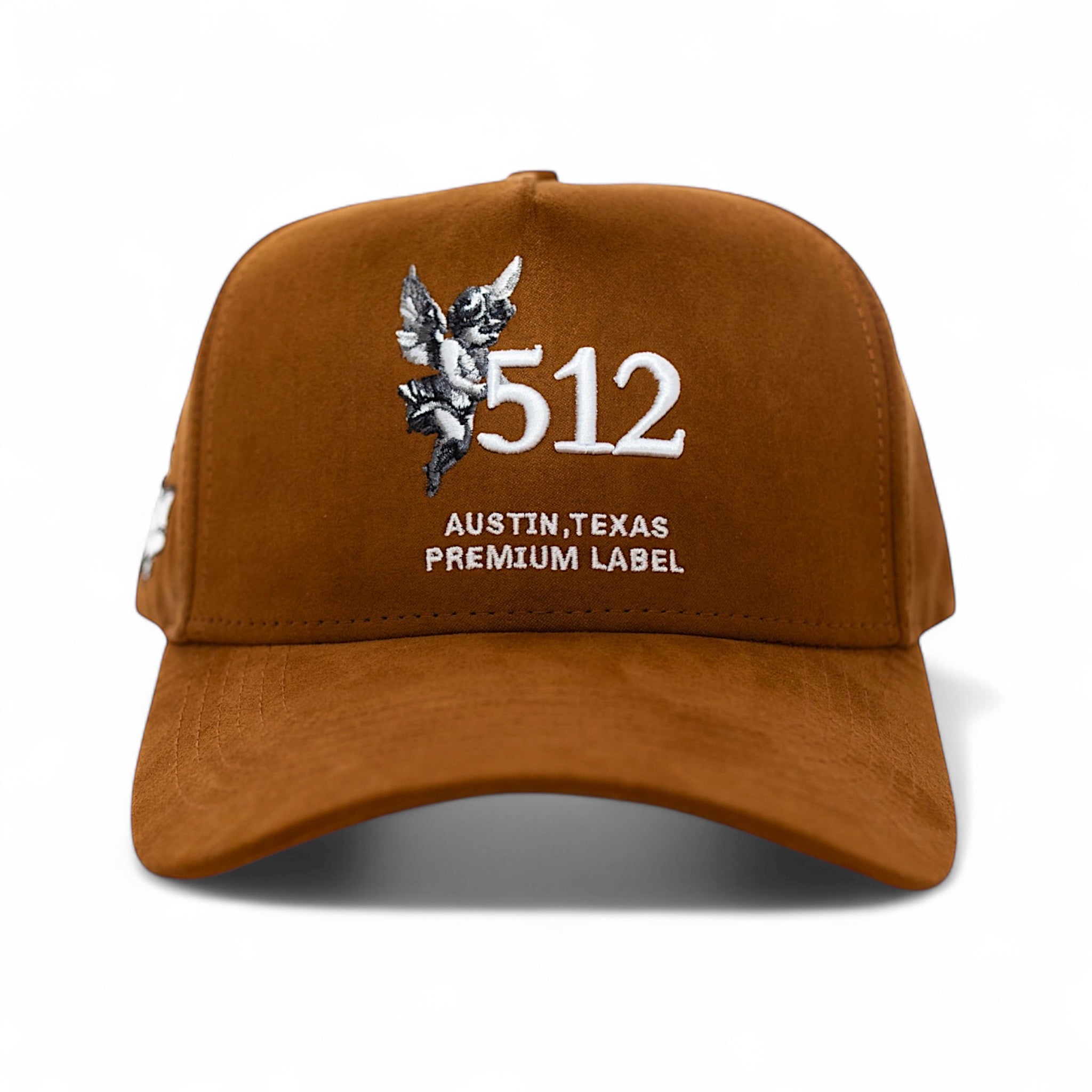 512 Angel Snapback - Brown Suede