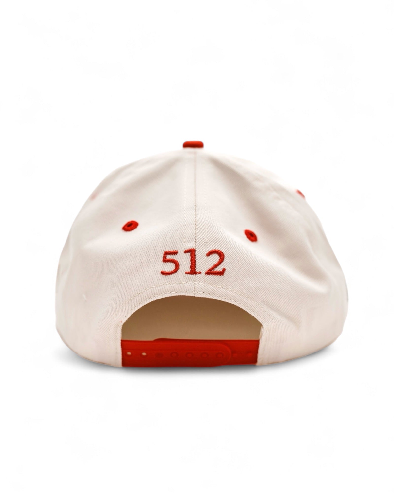 Suede Brim Snapback - Red/Cream