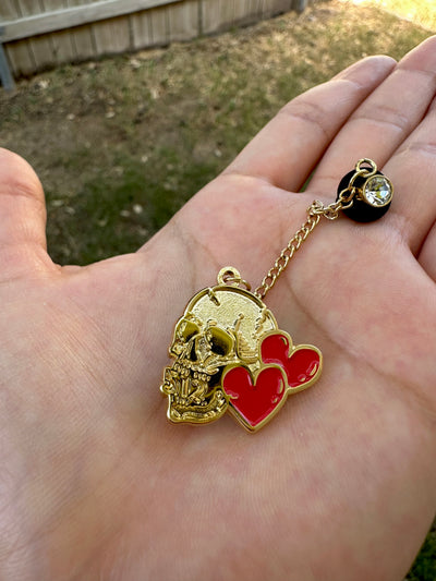 512 Gold Skull Chain Hat Pin