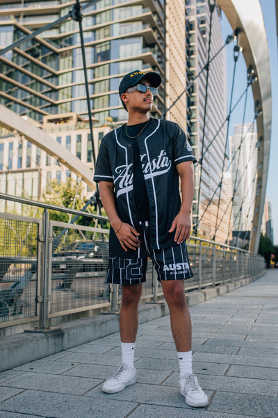 512 Crew Shorts - Black/white stripes