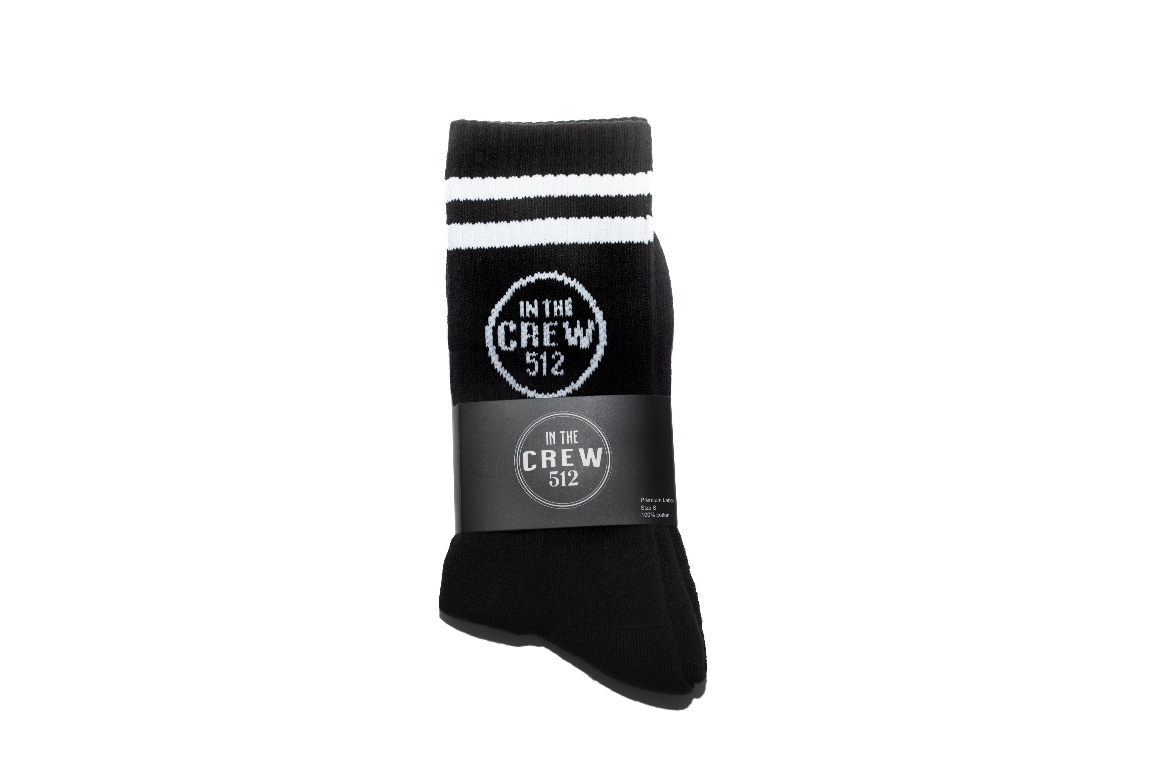 In The Crew 512 Logo Socks - Black