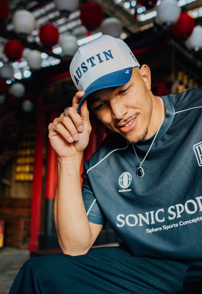 Austin "Dem Boyz" Snapback - White/Blue/Silver