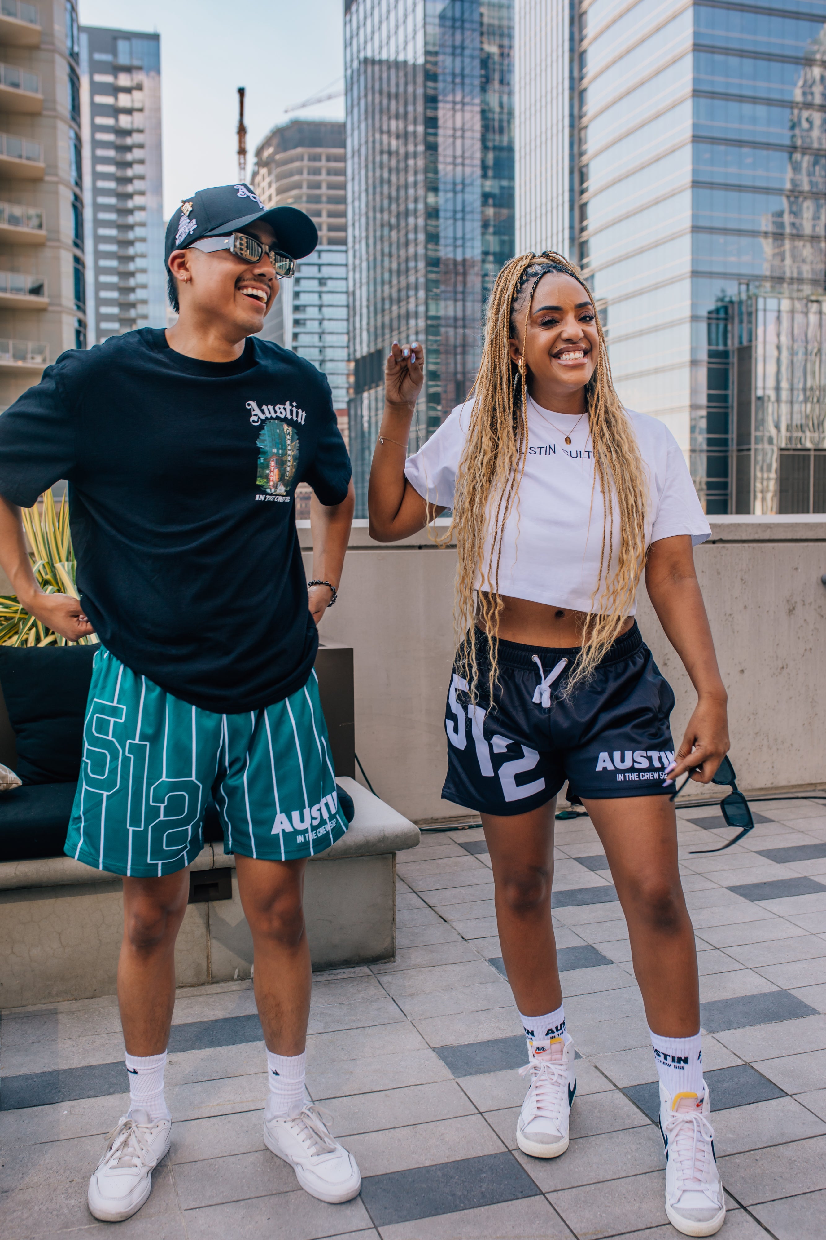 Womens - 512 Crew Shorts - Black/white