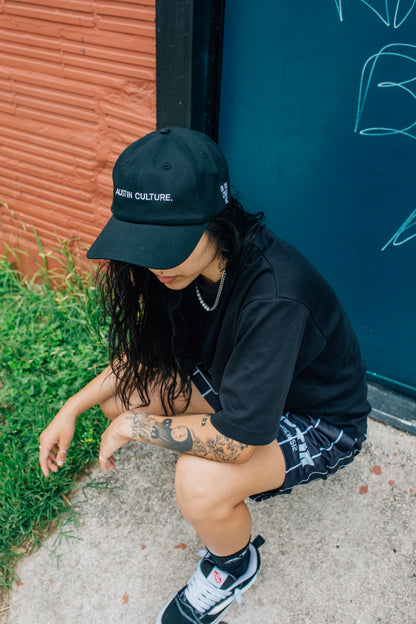 Dad Hat - Black/White