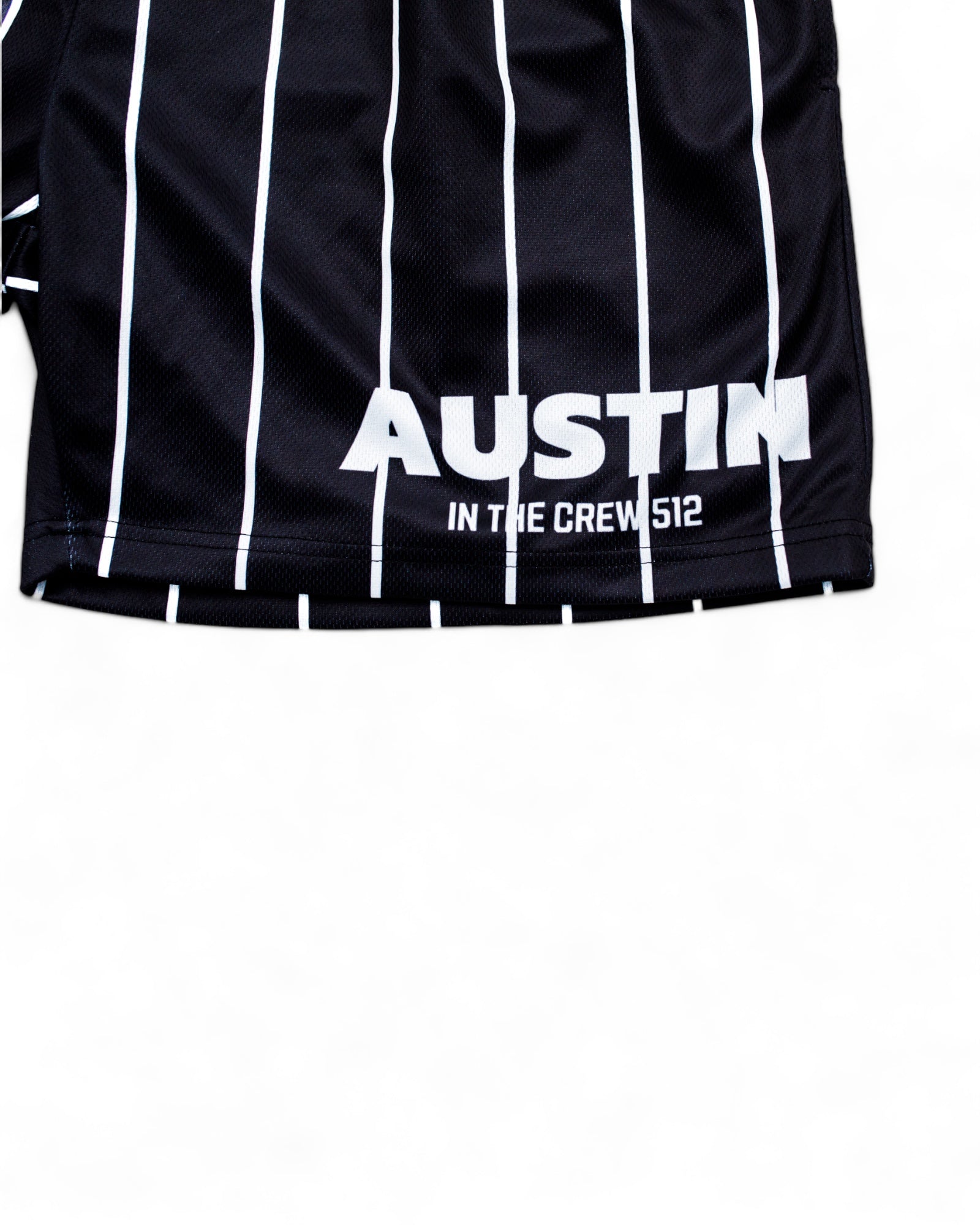 512 Crew Shorts - Black/white stripes