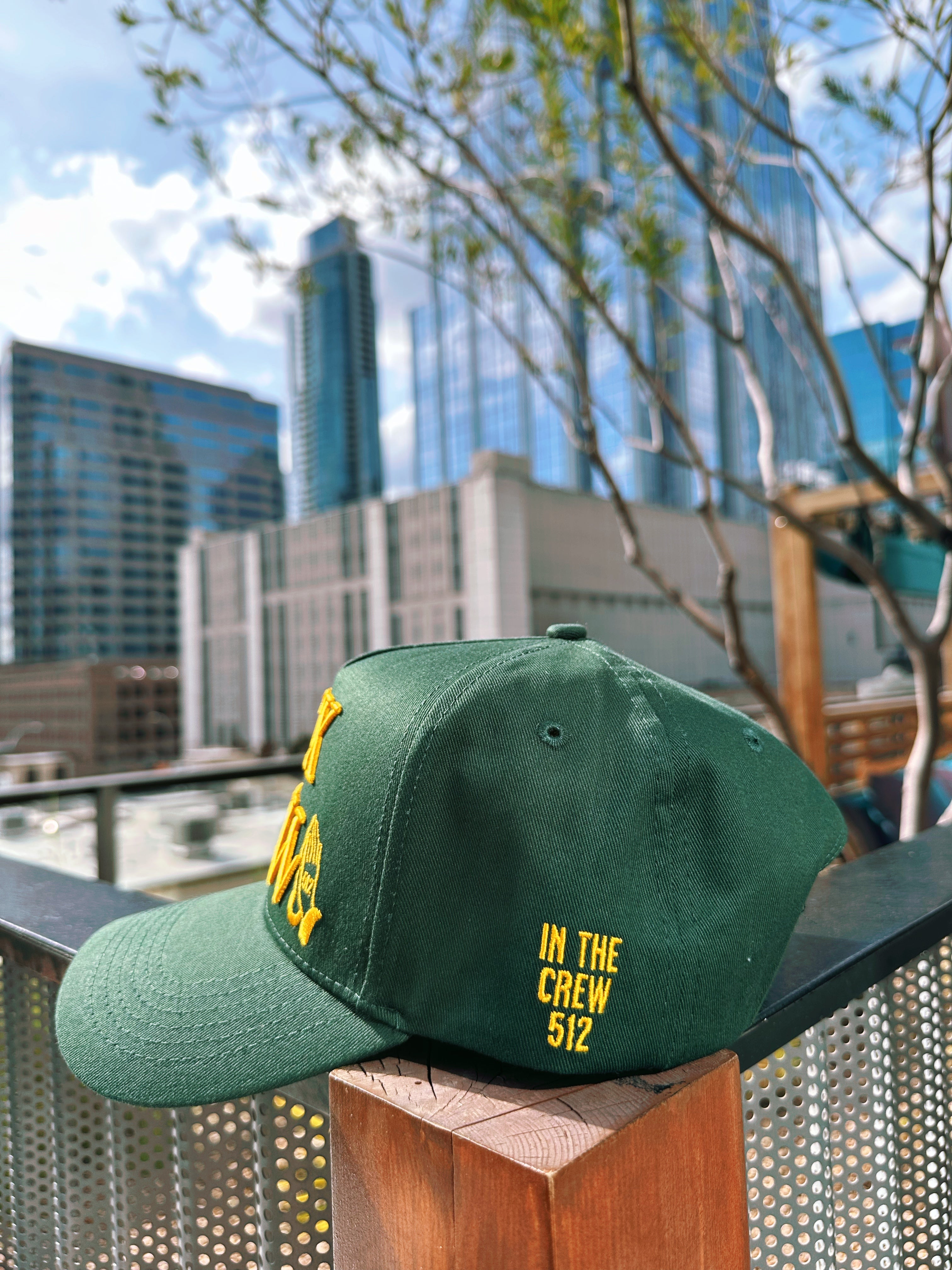 ATX CREW Snapback - Green/Gold