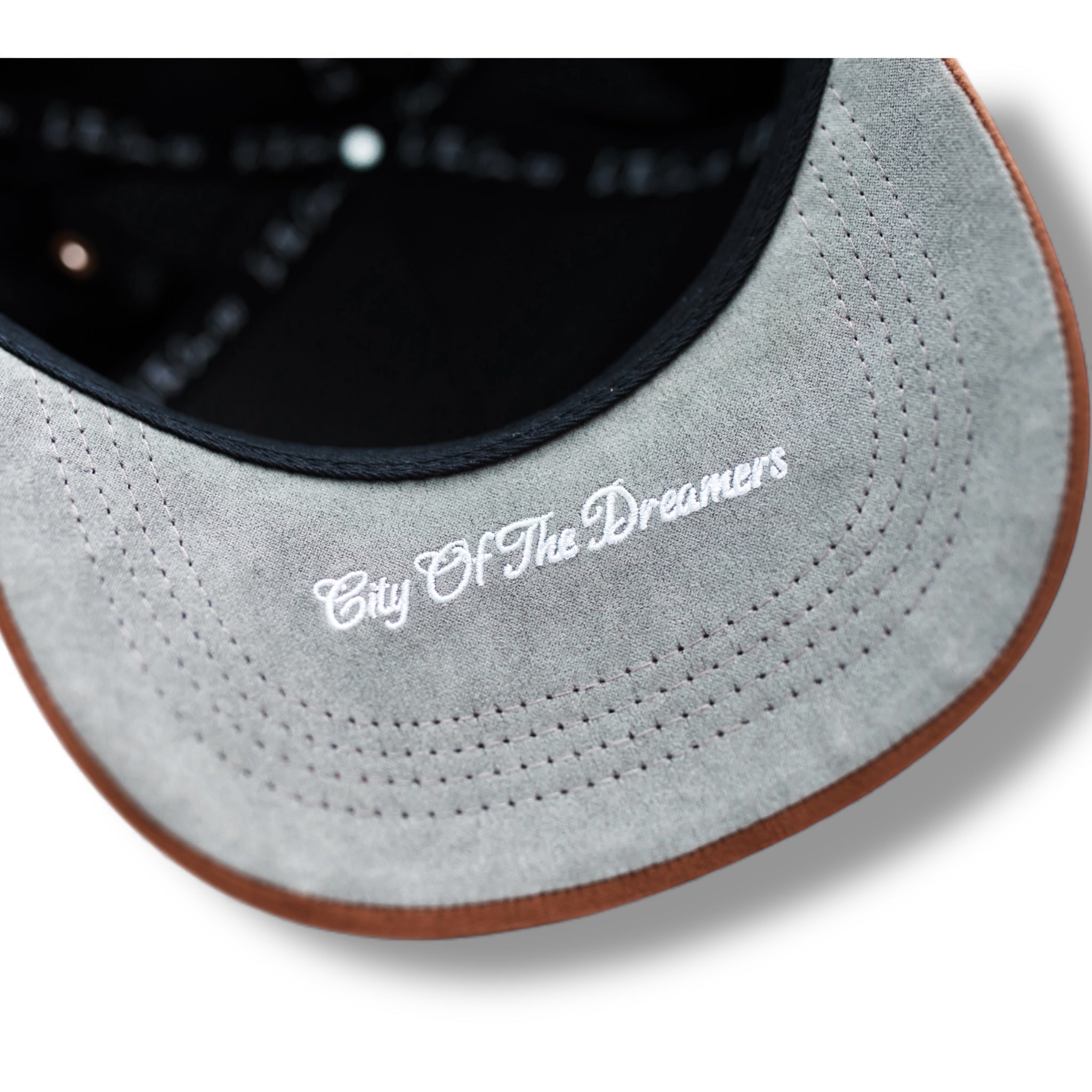 Austin Suede Snapback - Black/Brown