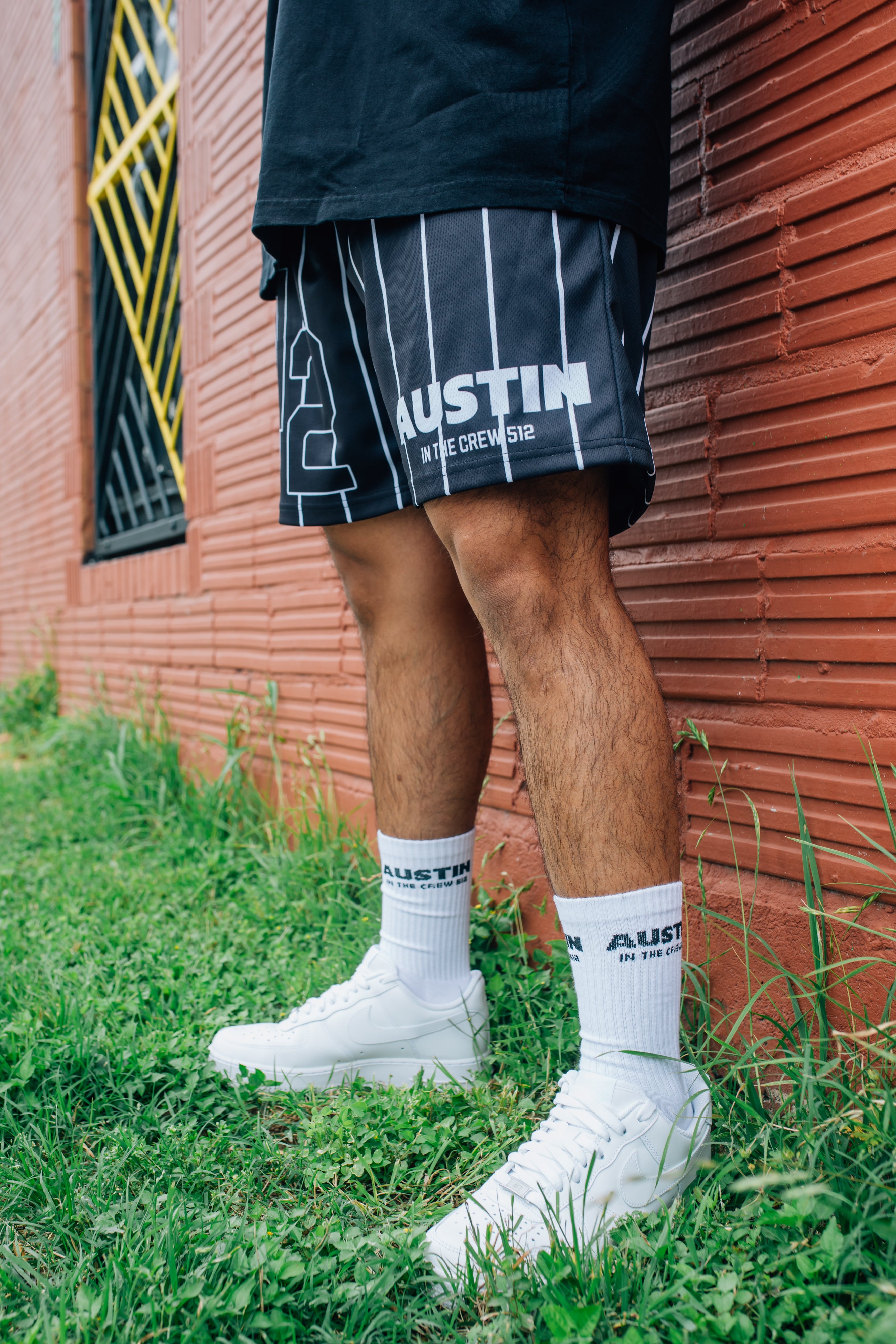 Austin 512 Crew Socks - White