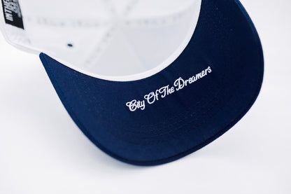 Austin "Dem Boyz" Snapback - White/Blue/Silver