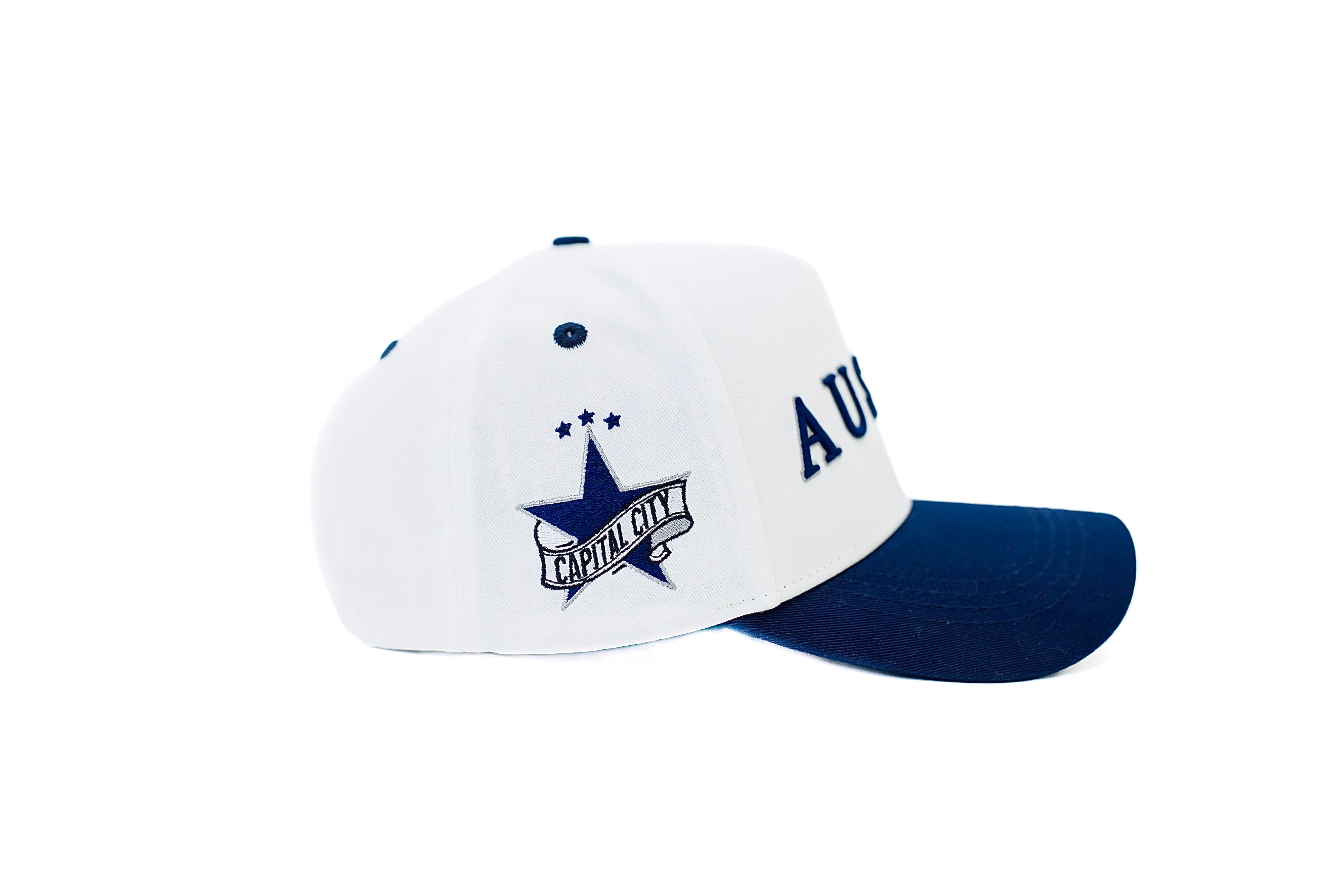 Austin "Dem Boyz" Snapback - White/Blue/Silver