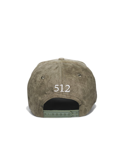 Skyline Suede Snapback - Ash Green
