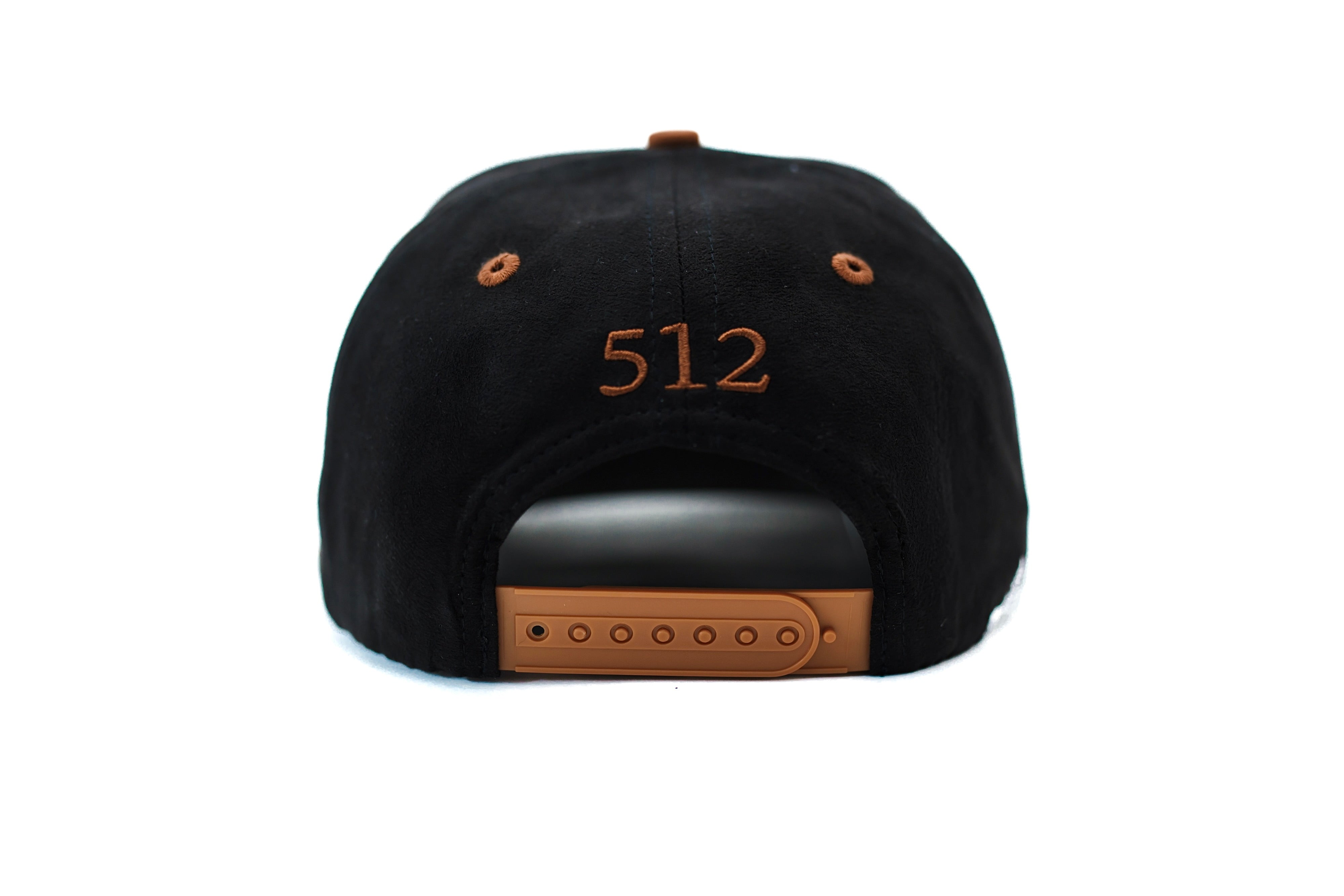 Austin Suede Snapback - Black/Brown
