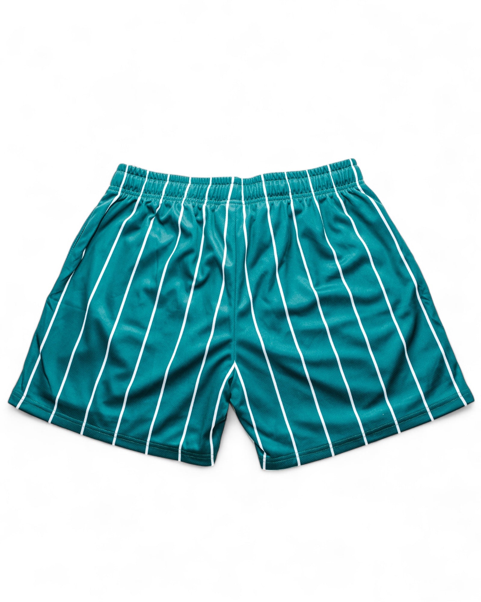 512 Crew Shorts - Green/white stripes