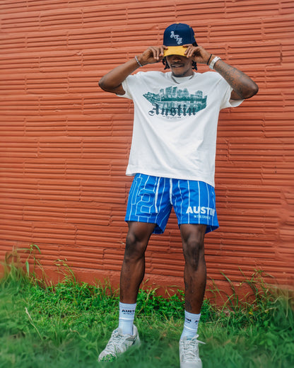 512 Crew Shorts - Blue/white stripes
