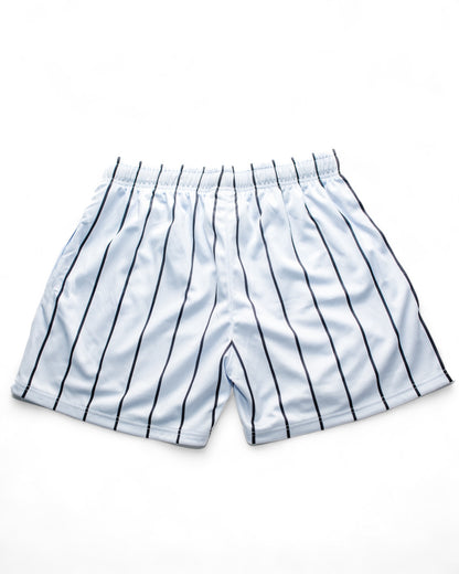 512 Crew Shorts - White/Red stripes