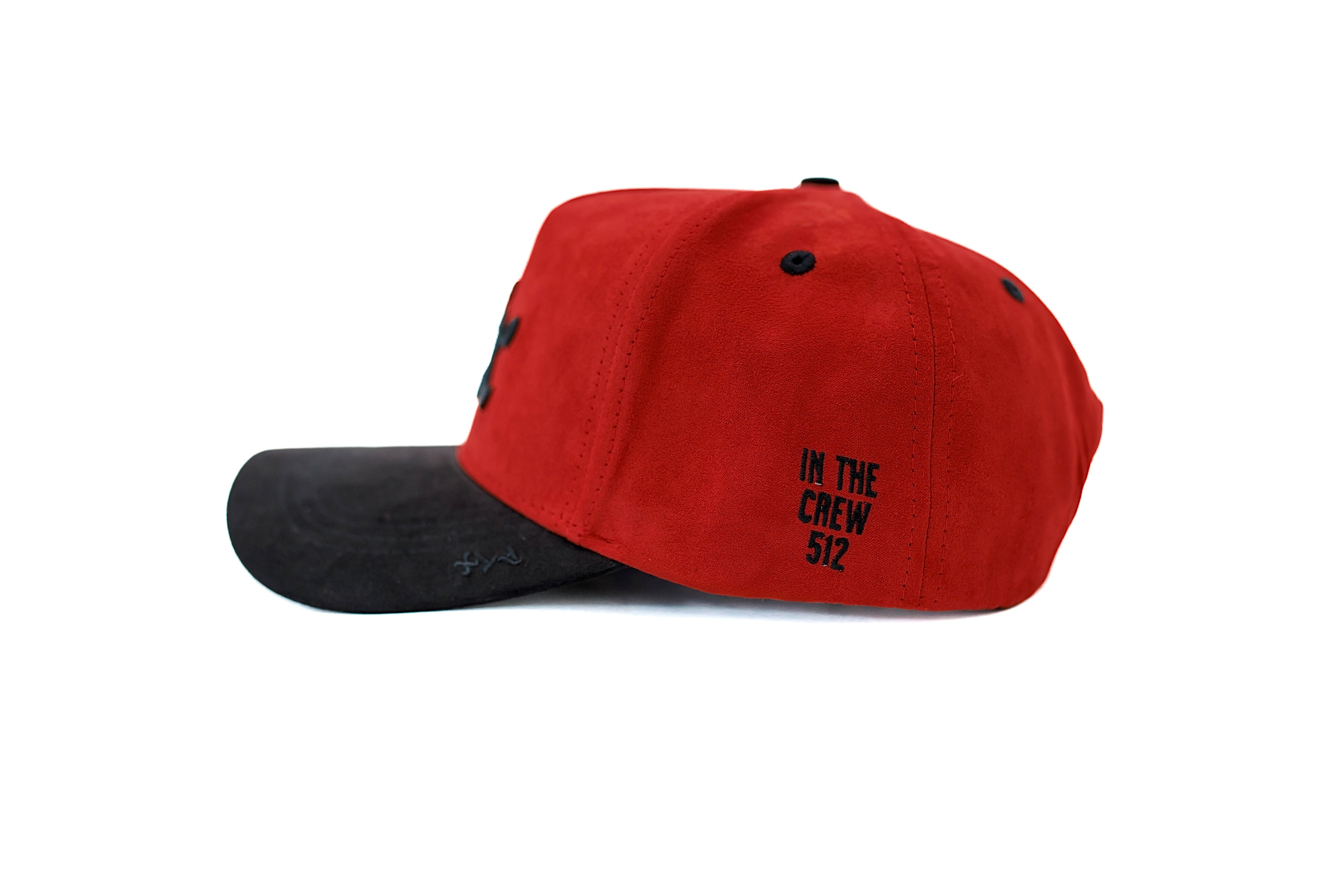 ATX Suede Snapback - Red/Black