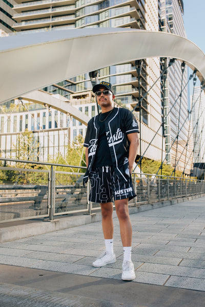 512 Crew Shorts - Black/white stripes