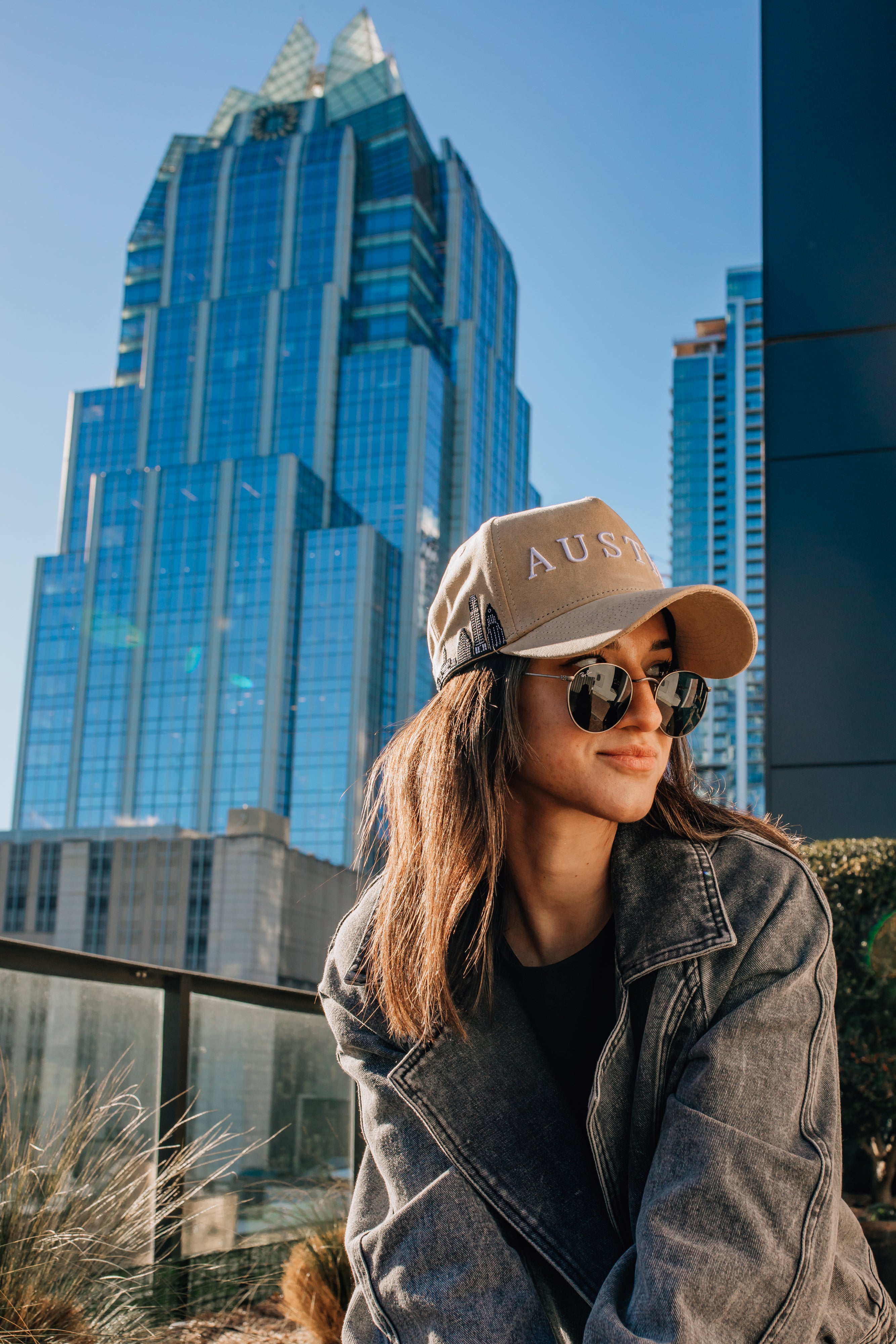 Skyline Suede Snapback - Sandstone