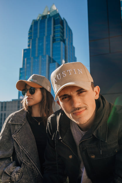 Skyline Suede Snapback - Sandstone