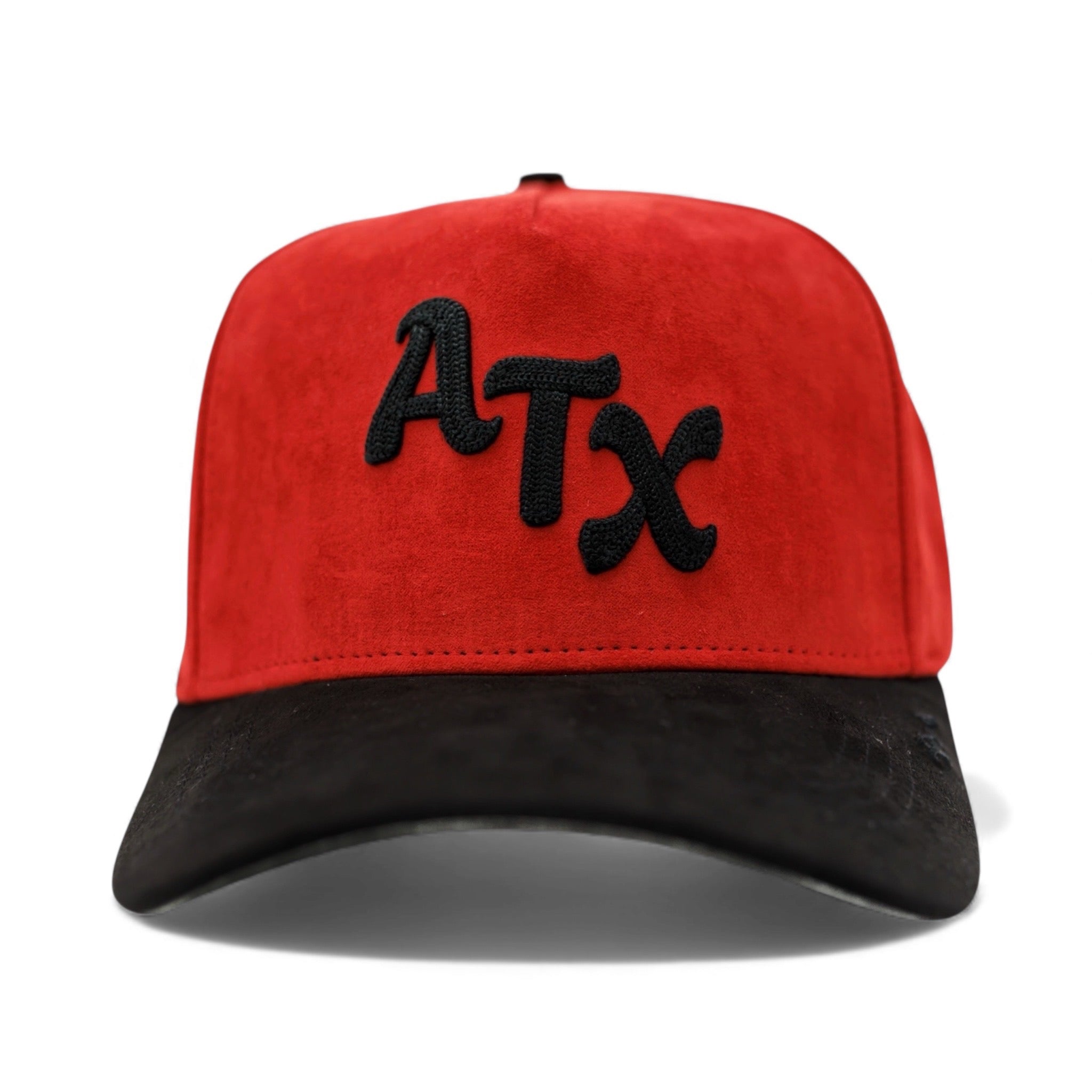 ATX Suede Snapback - Red/Black