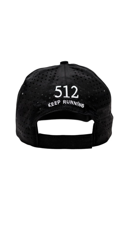 Austin Running Hat - Black/Green