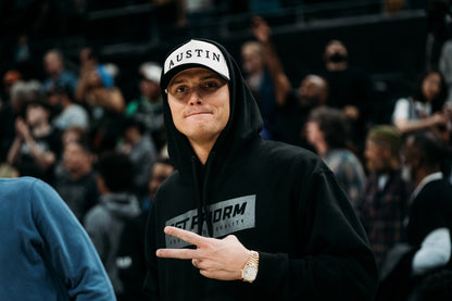 Suede Brim Snapback - Black/Cream