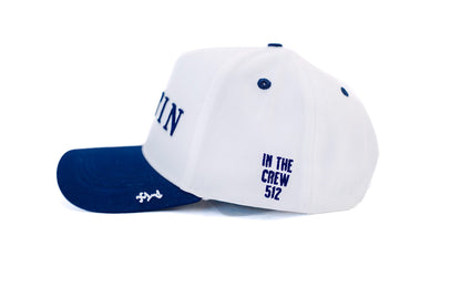 Austin "Dem Boyz" Snapback - White/Blue/Silver