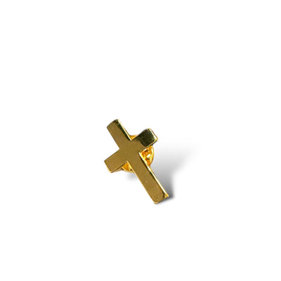 Gold Cross Hat Pin