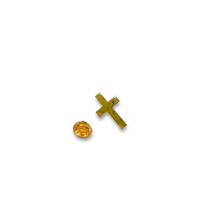 Gold Cross Hat Pin