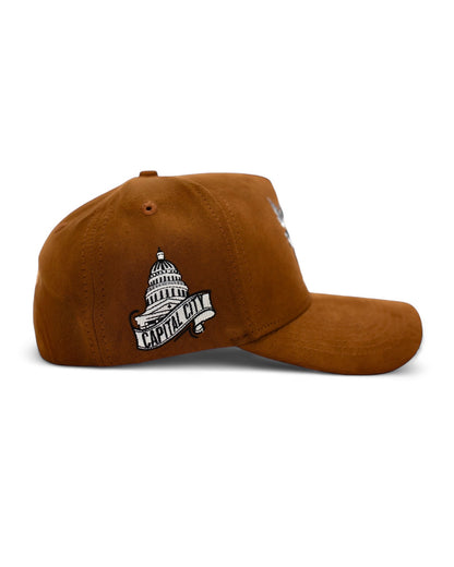 512 Angel Snapback - Brown Suede