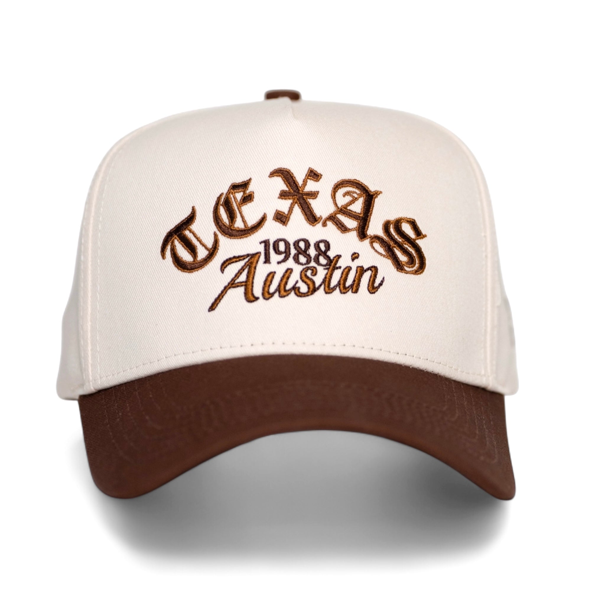 1988 TEXAS Snapback - Cream/Brown