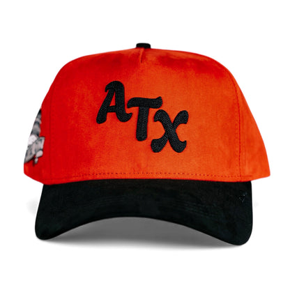 ATX Suede Snapback - Red/Black
