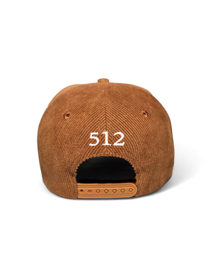 Corduroy Unstructured SnapBack - Brown