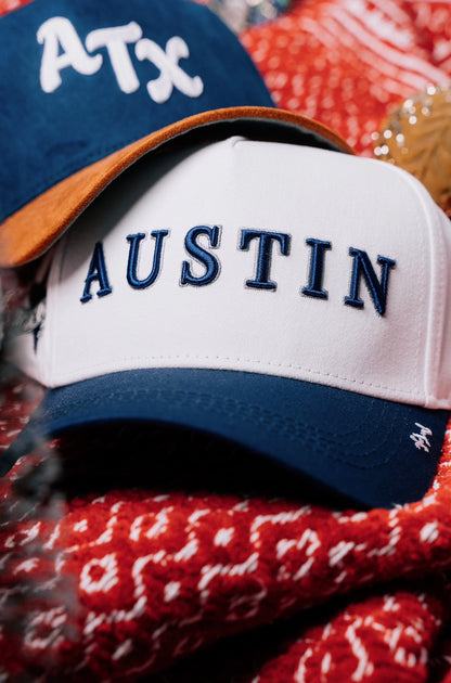 Austin "Dem Boyz" Snapback - White/Blue/Silver