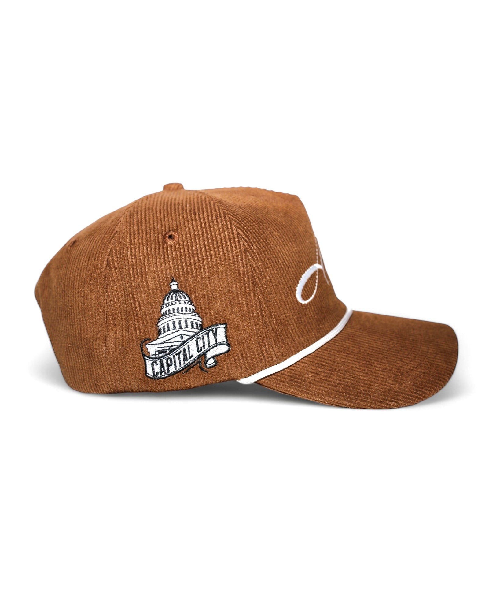 Corduroy Unstructured SnapBack - Brown